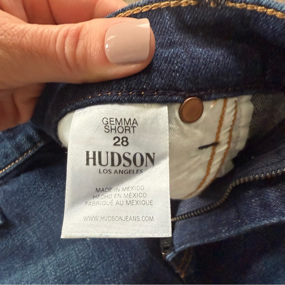 Hudson Jeans Dark Blue Jean Shorts - Picture 4 of 4